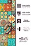 Double Side Printed Ottoman Patterned Single Throw Pillow Case - 3