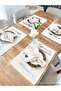 35X50Cm 8 Pcs 100% Cotton Raw Linen American Placemat,Dressing Napkin, Linen American Serving - 3