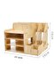 Desktop Pen Holder Organizer Practical Table Top Organizer with Paperwork Rack and Napkin Holder Section 1 - 5
