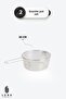 Plchf Black Granite 20 cm Frying Pan with Steel Strainer, Non-Stick - 8