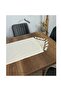 Hand Lace Tasseled Runner Ranir Cover Buldan Work Monika Linen Coffee Table Table Top Cloth Fireplace 45x120 - 6