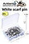 Scarf Needle White 50 Li 1 Pack Turban Needle Hijab Bulk Needle Shawl Wedding Wedding Engagement Henna Sunne