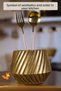 Countertop Spoon Holder Modern Countertop Spoon Holder Decorative Vertical Spoon Holder Antique Gold Color Model 21 - 3