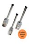 3-piece Stainless Steel Serving Tongs Set (Salad, Pasta, Cake Tongs)