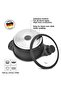Stockpot With Glass Lid Non-Stick 24x11.5cm/4.3LTR Black/Clear - 5