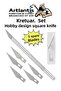 Cutting Mat A3 Kretuar Set and Steel Cevel 30 cm 1 Piece 30X45 cm Double Sided Drawing Mat Cutting Mat K - 6