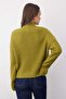 Wardrobe Essentials Yağ Yeşili Geniş Kalıp Fitilli Yumuşak Dokulu Triko Hırka | TWOAW26HI00091 - 4