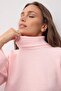Wardrobe Essentials Pembe Geniş Kalıp Yumuşak Dokulu Crop/Kısa Triko Kazak TWOAW26KZ00113