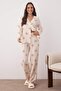 Ekru Kapli Belmando Dokuma Pijama Takımı THMAW26PT00025 - 2
