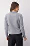 Wardrobe Essentials Gri Merserize Görünümlü Polo Yaka Triko Hırka | TWOAW26HI00104 - 4