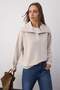 Wardrobe Essentials – Taş Polo Yaka Örme Sweatshirt | TWOAW26SW00041