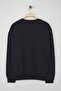 Lacivert Oversize/Geniş Kesim Uzun Kol At Nakışlı Sweatshirt TMNAW24SW00164 - 8