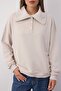Wardrobe Essentials – Taş Polo Yaka Örme Sweatshirt | TWOAW26SW00041 - 3