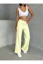 Wide Leg Sweatpants with Side Stripes Yellow Missea25067 - 5
