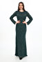 Laila Maxi – Emerald Green Sequin Evening Gown - 3