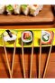 Set of 5 Patterned Bamboo Sushi Chopstick - Washable Chinese Chopsticks