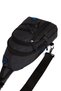Linen Fabric Cross-Cross Chest, Shoulder and Waist Bag with Ears and USB Port, Black. Multifunctional - 5