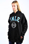 Black Oversize Hooded Women's Sweatshirt SH129 - 3