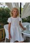 Girl's Cotton Linen Basic Dress - 3