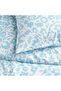Set of Cymbalblomma Double Duvet Cover, White-Blue, 240X220/50X60 cm - 2