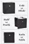 6-Piece Coverless Storage Box Basket Organizer In-Cabinet Laundry Toy Organizer 30x30x30 Cm - 3