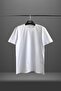 Unisex Plain 100% Cotton Crew Neck White Basic T-Shirt - 4