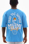 Men's Miami Printed Oversize Fit 100% Cotton Short Sleeve T-Shirt - 3