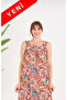 Wide Cut New Pattern Pocketed Suspender Dress in Quality Cotton Fabric