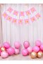 Happy Birthday Pink with Gold Gilded