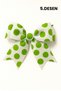 Girl's Buckle Polka Dot Bow Model 2 Pieces Shipping 6 Pattern Options - 5