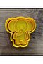 Set of 5 Cookie Molds with Safari Animal Figures - Polymer Clay, Play Dough Cutter Sculpting - 3