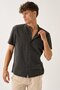 Men's Summer Judge Collar Short Sleeve Buttoned Comfortable Fit 100% Cotton Shirt E212