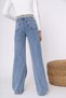 Gold Ikon 90's Snow Blue Super Extra High Waist Palazzo Loose Jean Pants - 3