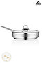 Ambos Saphire Stainless Steel 22 cm Pan with Glass Lid
