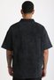 Washed Double Pique Fabric Men's Polo Neck Loose Fit T-Shirt with Tumbled Effect - 5