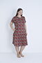 Women's Plus Size Cotton Modal Fabric Print Summer Dress 7863 - 5