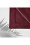 Velvet Textured Tablecloth Claret Red - 2