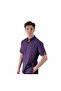 Single Top Snap Fastener Lycra Men's Doctor and Nurse Surgical Jersey Purple |   Brlsnapsm - 4