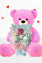 90 cm Large Plush Bear Teddy Bear and Heart Balloon Teddy Bear Bouquet Romantic Gift for Lover Birthday