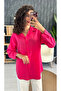 Kadın Pembe Oversize Gömlek