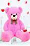 90cm Plush Bear and Lilac Soft Plush Teddy Bear Bouquet Gift for Lover Birthday Special Day Gift Set - 3