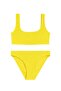 Women's Lemon Party Gimped Bikini Set Yellow