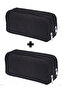 Br-3020 Black Pencil Case Single Compartment Triangle - 2