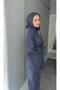 Shawl Women's Hooded Drawstring Detailed Bottom Top Set - 3