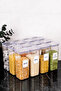 12-Piece Vacuum Lid Pulses Set Pulses Labeled Storage Container Food Jar Mica 1700 ml - 8