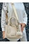 Original Women's New Season 3 Compartment Luxury Soft Leather Adjustable Cross Strap Stylish Shoulder Bag - 2