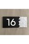 Smoked Mirrored Door Number Self Adhesive Practical with Tape on the Back 20X10 -16