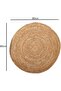 FFD Round Jute Rug, Capri Rug, Rustic Antique Braided Floor Rug, Reversible Rug for Home 80x80cm - 2