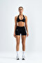 Sunkiss-V Black Women's Sports Bra Triangle - Padded, Push-Up Effect and Drawstring Back Detail - 5