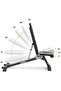 Foldable Adjustable Utility Weight Bench, Strength Training Home Gym for Full Body Workout - 3
